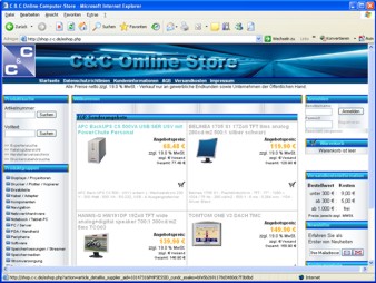 Online-Shop der Firma C&C Hamm